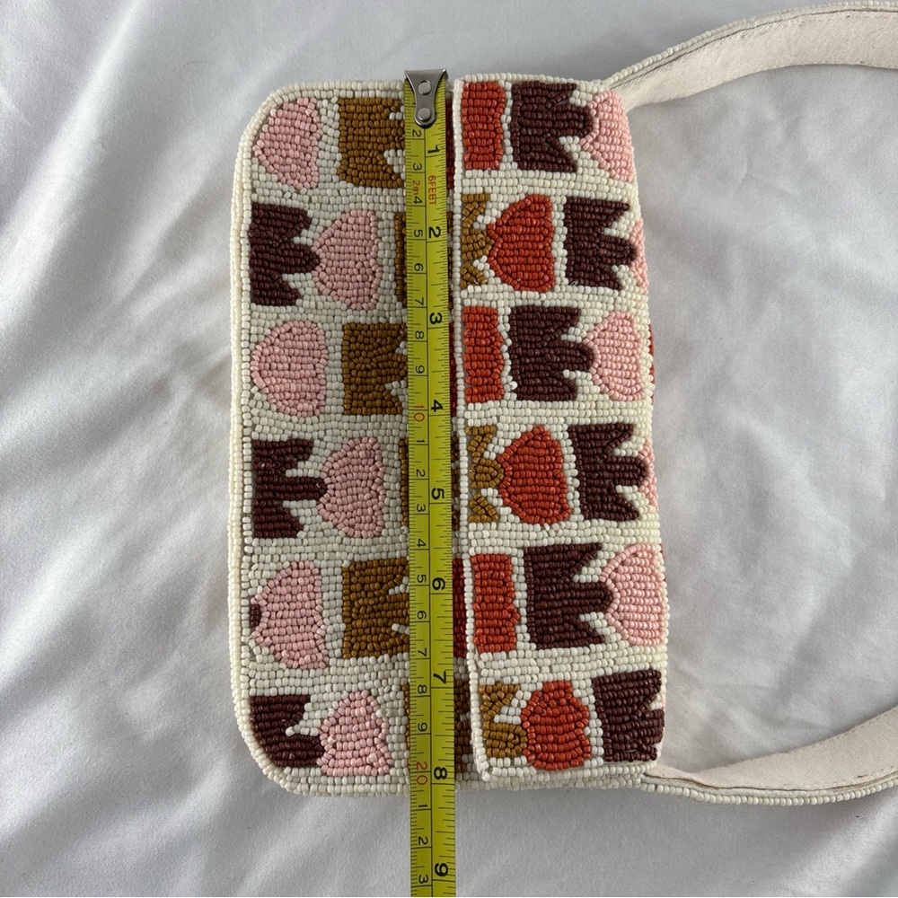 Anthropologie The Fiona Beaded Bag Floral Edition Retro Flower Purse - Picture 15 of 16